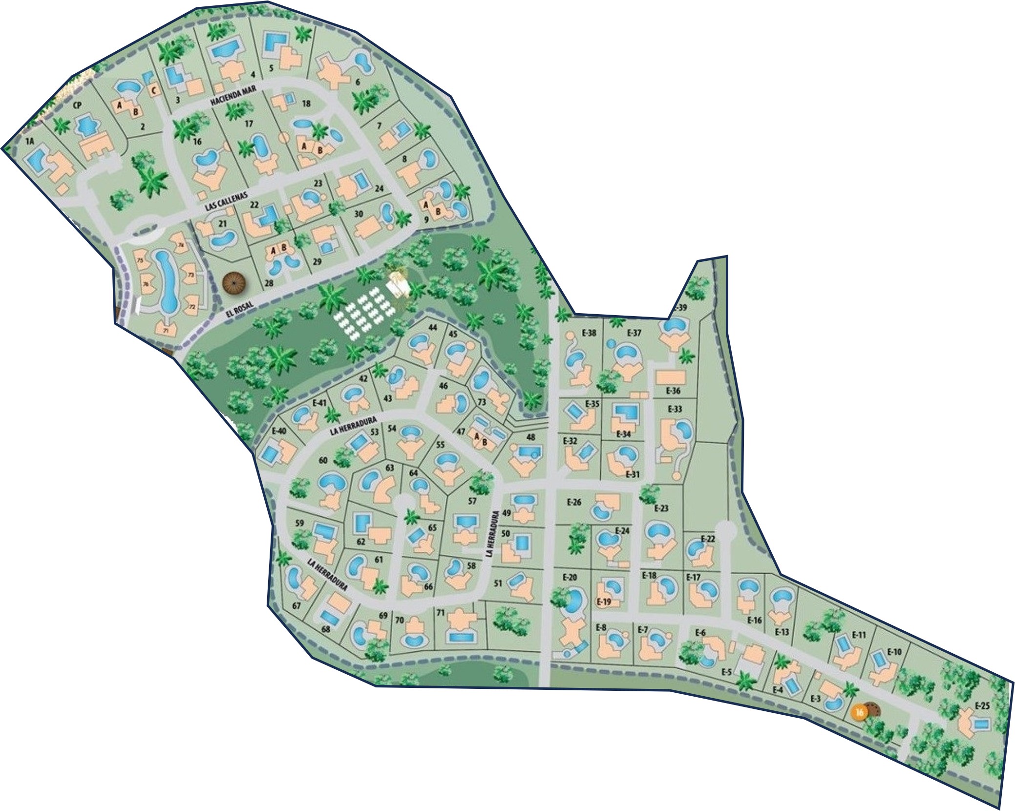 Map of Crown Villas Section